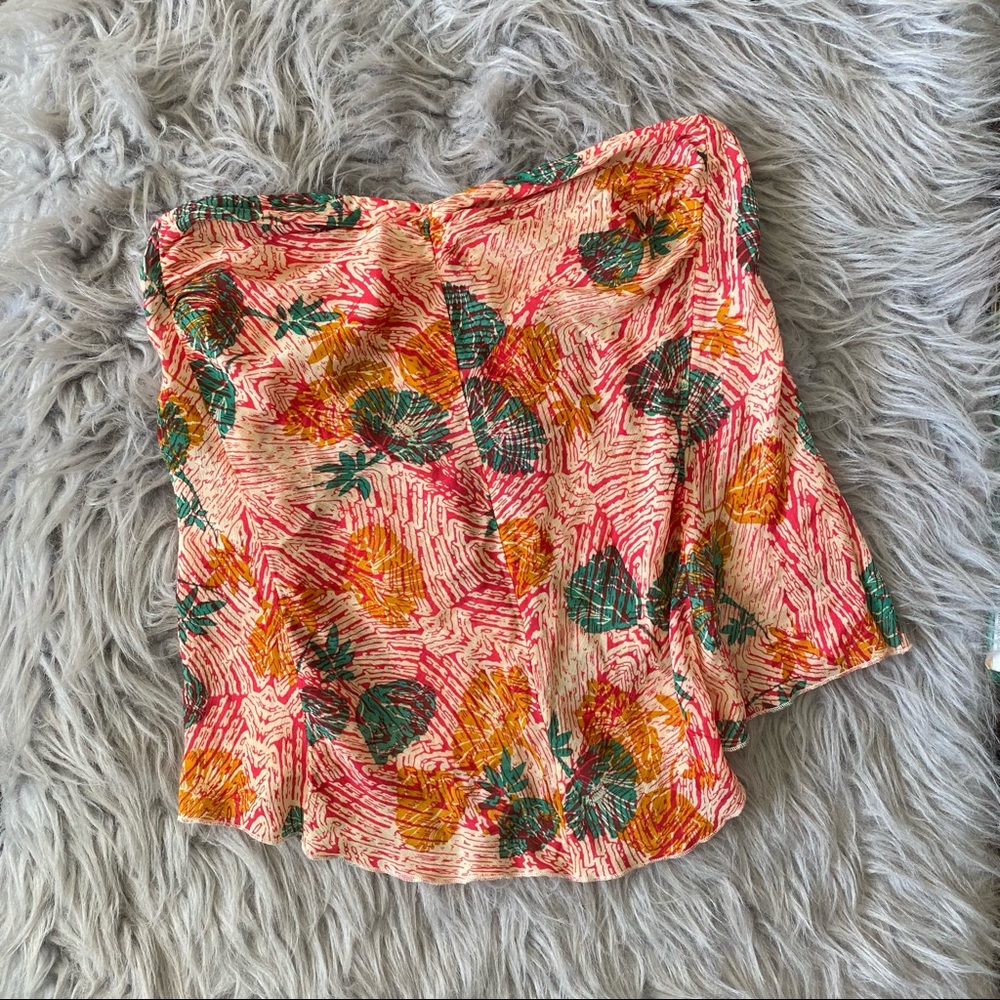 Intimately by Free People NWT Red & White Strapless Top Small